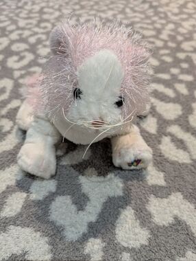 🦋5/25$ Webkinz GANZ Pink And White Cat Plush